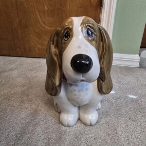 The Pioneer Woman Stoneware Cookie Jar Charlie Basset Hound Ceramic Dog Treat